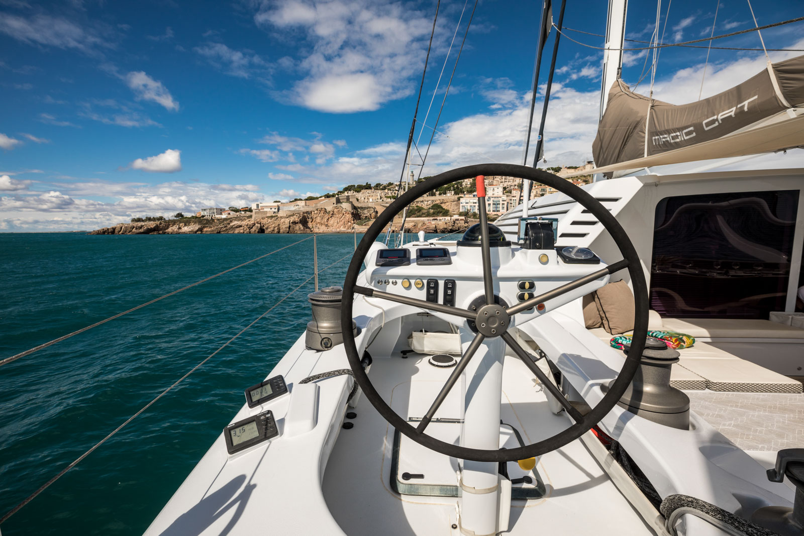 Magic cat catamaran yacht charter luxury fast sailing